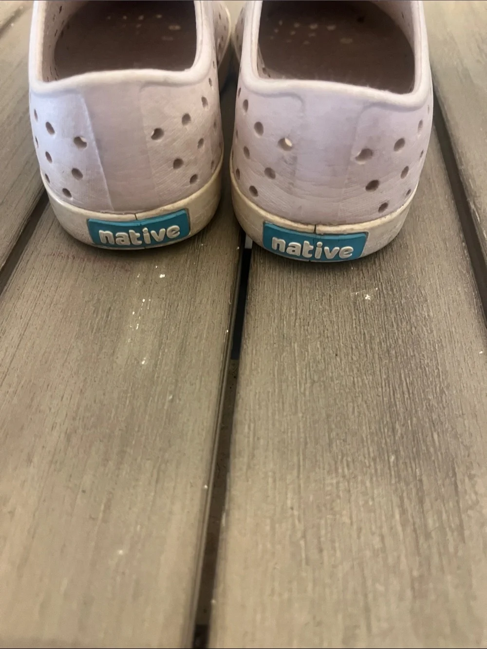 Native Kids Slip-On Water Shoes in Pale Pink